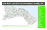 North Norfolk District Council ward boundaries from May, 2019 · After 2 May, 2019: North Norfolk District - represented by 40 councillors across 32 wards. north-norfolk.gov.uk/elections