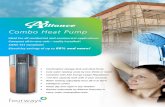 Combo Heat Pump - RightAir Air Conditioning · 2017. 12. 15. · Pretoria: Bloemfontein: George: • LOCALLY TESTED – SANS 151 COMPLIANT Alliance Integrated 170-litre Heat Pumps