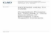 New GAO-14-195, Defense Health Care: Acquisition Process for … · 2020. 9. 5. · Report . DEFENSE HEALTH CARE Acquisition Process for TRICARE’s Third Generation of Managed Care