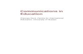 Communications in Education · Communications in Education. Hunt, 2007 1 Acronyms C2005 Curriculum 2005 CREATE Consortium for Research on Educational Access, Transitions and Equity
