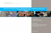 Direct Install Plus Multifamily Pilot Program Final Report · Com-Ed/Nicor Gas (IL) Multi-family home energy savings Free Installs up to 8 cfl's, programmable thermostat, aerators