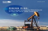 RISING RISK Gas...Rising Risk: Improving Methane Disclosure in the Oil and Gas Industry is a valuable contribution to the dialogue about climate solutions, offering fresh insights