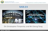 SAB-23 - OPCW...SAB-23, 19 April 2016. Working together for a world free of chemical weapons Advice on long-term stability of samples collected in relation to the potential use of