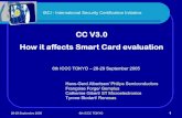 CC V3.0 How it affects Smart Card evaluation · Smart Card product (PP9911, PP9810, PP0010, SCSUG, JCSPPc) Smart Card evaluation overview (1) 28-29 Septembre 2005 6th ICCC TOKYO 6