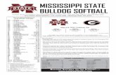 MISSISSIPPI STATE BULLDOG SOFTBALL · • Mississippi State wraps the 2011 regular season this weekend, traveling to Athens, Ga., for a three-game SEC series against the seventh-ranked