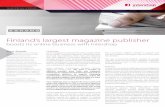 Finland’s largest magazine publisher - B2B E-Commerce ... · The new e-commerce platform needed to provide synergies across all of the many publishers’ webshops while supporting