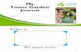 My Tower Garden Journal · How to Use “My Tower Garden ® Journal” Copy the journal pages for students. Cut apart each student’s cover and pages. Stack the cover and pages in