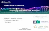 Preparing Your Research Proposal · Eram Rizvi Data-Centric Engineering − Workshop 2 − Preparing your Research Proposal − October 2020 8 Final Tip Good exercises to prepare