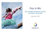 Play to Win - Sanofi...Phase 3 start November Phase 1/2 start June Earliest approval (2) January Potential emergency use authorization Q4 Earliest approval (2) 1bn doses (3) H2 2021