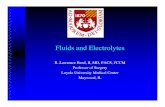 Fluids & electrolytes and Electrolytes.pdfExtracellular Volume Deficits: Management Replacement with parenteral fluids Crystalloids Colloids Rapidity of replacement depends upon severity