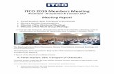ITCO 2019 Members Meeting · Laurie Maclachlan and Jürgen Schlötelburg have undertaken to prepare a CV/job-description and a cost statement which should be presented to the Board