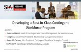Developing a Best-In-ClassContingent Workforce Program · business continuity planning established Responsive to changes in organizational requirements while maintaining core program