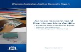 Across Government Benchmarking Audits...TI 321. Western Australian Government Purchasing Card (Corporate Credit Card) Guidelines (July 2012) provide further information to agencies