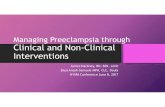Managing Preeclampsia through Clinical and Non-Clinical … workshop... · There are 4 categories of Hypertensive Disorders in Pregnancy 4. Chronic Hypertension + Superimposed Pre-eclampsia