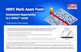 HDFC Multi Asset Fund...This presentation dated 6th October 2020 has been prepared by HDFC Asset Management Company Limited (HDFC AMC) based on internal data, publicly available …