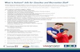 What is Autism? Info for Coaches and Recreation Staffcanucksautism.ca/drive/uploads/2017/01/Tipsheet-10.pdfAutism Stats and Facts: The U.S. entre for Disease ontrol (D ) estimates