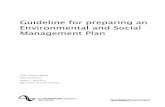 Guideline for preparing an environmental and social management plan · 2019. 8. 27. · This management plan outlines the updating procedures and contact points for the document.
