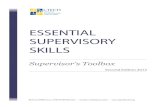 ESSENTIAL SUPERVISORY SKILLS - I-TECH … · SUPERVISORY SKILLS Supervisor’s Toolbox Richard Wilkinson, ... 4.1 Basic Principles ... This chart of supervisory behaviors ties together