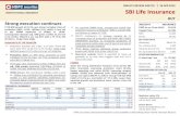 BUY Strong execution continues · SBI Life Insurance. BUY . HDFC securities Institutional Research is also available on Bloomberg HSLB  & Thomson Reuters . Strong execution