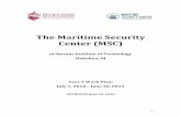 The Maritime Security Center (MSC) · 4.2 Social Media Analysis Research and Training ... IRB processes, and health and safety plans. Also, among the irector’s responsibilities