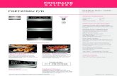 FGET2766U F/D DOUBLE WALL OVENpdf.lowes.com/dimensionsguides/012505805158_meas.pdf · My Favorite Slow Cook Effortless™ Temperature Probe Yes Pizza Button Keep Warm Yes Add-a-Minute