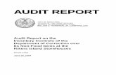 AUDIT REPORT - comptroller.nyc.gov · shops, with separate storage areas maintained for plumbers, electricians and steamfitters. SSD stores an assortment of items such as paint, Sheetrock,