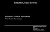 Ayanda™ MEA Biochips Product Catalog - ALA Scientific · 2015. 7. 23. · Ayanda Biosystems S.A., PSE Parc Scientifique, Building C, EPFL, CH-1015 Lausanne, Switzerland Tel / fax: