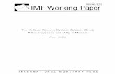 The Federal Reserve System Balance Sheet: What Happened and … wp09120.pdf · 2017. 1. 31. · The Federal Reserve System Balance Sheet: What Happened and Why it Matters Prepared