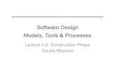 Software Design Models, Tools & Processes · Software Design Models, Tools & Processes Lecture 4-5: Construction Phase Cecilia Mascolo . Realization of Use Cases • What is the link