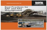 New Best Practices for RAP and RAS Management · 2020. 8. 27. · Best Practices for RAP and RAS Management . 3. Quality Improvement Series 129. Best Practices. for RAP and RAS. Management.