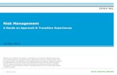 Risk Management - DNV GL Management... · Risk Based Methodology “Risk-based thinking (see Clause A.4) is essential for achieving an effective quality management system. The concept