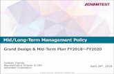 Mid/Long-Term Management Policy - Advantest...Apr 26, 2018  · Adding Customer Value in an Evolving Semiconductor Value Chain ... Cloud, AI, Data Analytics Semiconductor Value Chain