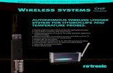 Wireless systems - Pryde Measurement Pty Ltd · Wireless systems WIRELESS dATA LOggERS FOR HuMIdITY ANd TEMpERATuRE • Digital probe input for interchangeable HygroClip2 probes •