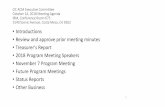 Review and approve prior meeting minutes Treasurer's Report ACM Committee October 2018... · 2018. 10. 25. · OC ACM Executive Committee October 24, 2018 Meeting Agenda IBM, Conference