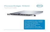 Dell PowerEdge R420 Technical Guide - AmanahUp to 8 x 2.5” hot-plug RAID controller PERC H200, H700, H800 PERC H310, H710, H710P, H810, S110 PCI slots 1 PCIe 2.0 slot 2 PCIe 3.0