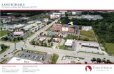 LAND FOR SALE€¦ · - Prime location near the intersection of Walton Blvd & J Street - Major thoroughfare to Bentonville Square, Wal-Mart Campus, and Bentonville High School - Close