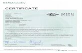 cantas.com = (KEMA Quality Certificate).pdf · ANNEX TO ENEC KEMA-KEUR CERTIFICATE 2088433.01 page 2 of 5 rated voltage rated currents contact system letter and its rated current