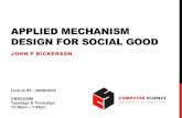 APPLIED MECHANISM DESIGN FOR SOCIAL GOOD€¦ · • A vector of alternatives or outcomes (e.g., allocation of money, goods, tasks, jobs, resources, etc) Agents reveal their preferences