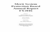Merit System Protection Board Annual Report FY2016 · 2016. 11. 22. · 210; CX 1.MCDC houses inmates during the first 72 hours of their detention, understandably a critical and stressful