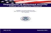 Department of Homeland Security Ofﬁce of Inspector General · Emergency Management Institute ESF Emergency Support Function FCC Federal Communications Commission FCO ... • Augment