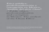 Ética pública, profesionalización y corrupción en México. · política, corrupción —compra venta de plazas u otros favores o exigencias ilícitas para el ingreso y permanencia—,
