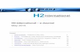 H2-international – e-Journal May 2016 · H2-international – e-Journal May 2016 Content News & Articles – Published in May 2016 2 Events – Timetable for Trade Shows and Conferences