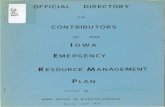 OFFICIAL DIRECTORY - Iowapublications.iowa.gov/26843/1/official directory 1977.pdfUA 928 .18 034 ~ 1977 OFFICIAL DIRECTORY CONTRIBUTORS IOWA EMERGENCY RESOURCE MANAGEMENT PLAN IOWA
