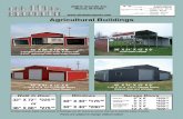 Agricultural Buildings - All Steel Carports · Walk In Door 32” X 72” $225.00 or 36” X 80” $275.00 Windows 30” X 30” $175.00 30” X 40” $200.00 Garage Doors 6’ X