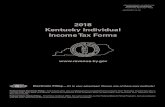 2018 Kentucky Individual Income Tax FormsINDIVIDUAL INCOME TAX CHANGES FROM HB 487 TAX RATE— For tax years beginning on or after January 1, 2018, the individual income tax rate is