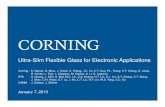 Ultra-Slim Flexible Glass for Electronic Applicationsinimif/teched/ECIWorkshop/04D... · 2015. 1. 4. · R2R Thin Film Vacuum Deposition on Flexible Glass Demonstrated elevated temperature