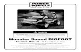 New Monster Sound BIGFOOT · 1999. 5. 11. · Message to Parents Thank you for purchasing the Power Wheels® Monster Sound BIGFOOT®! For over 30 years, Power Wheels® has manufactured