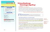 Chapter 1 Section 2 - Studying Geography...2 1. Geography is the study of places and people. 2. Studying location is important to both physical and human geography. 3. Geography and