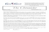 taught through the Episcopal tradition, that all may The Chronicler · 2018. 3. 3. · The Chronicler March 2018 Spotsylvania, VA Dear Sisters and Brothers in Christ: What is church?