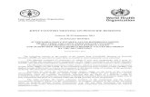 JOINT FAO/WHO MEETING ON PESTICIDE RESIDUES · Issued October 2011 The following extracts of the results of the annual Joint FAO/WHO Meeting on Pesticide Residues (JMPR) are provided